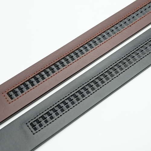 3.5 first layer pure cowhide men's belt without interlayer genuine leather belt without buckle tree paste leather retro automatic buckle strip