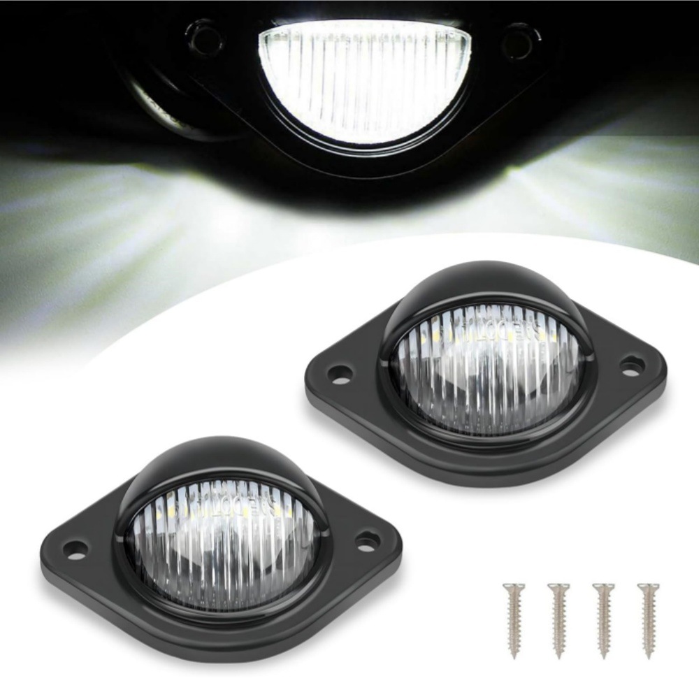 Car Light Manufacturer Has In-Stock 12V24V3Led Round License Plate Lights, Width Indicator Lights, Truck License Plate Lights