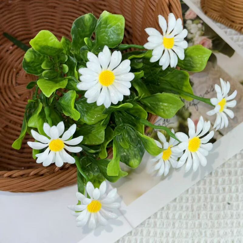 人気のAmazonクロスボーダーシミュレーション植物、シミュレーショングリーン植物、ユーカリの花束、カモミールオーナメント、シミュレーションデイジー|undefined