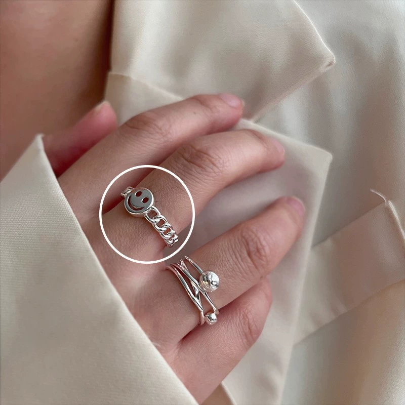 Adjustable Ring, 925 Silver Sample, Universal Fit, Light Luxury Style