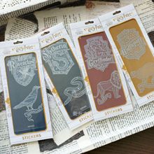 哈利波特四学院感压贴 转印贴蛇院狮院手机壳手账贴纸