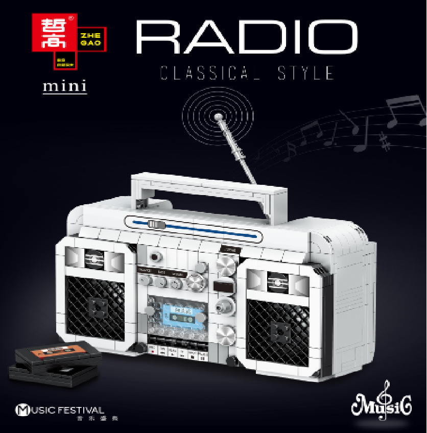 Zhe Gao lin00987 retro Hong Kong estilo Big Brother creativo montaje rompecabezas bloques de construcción regalo juguete para el novio modelo