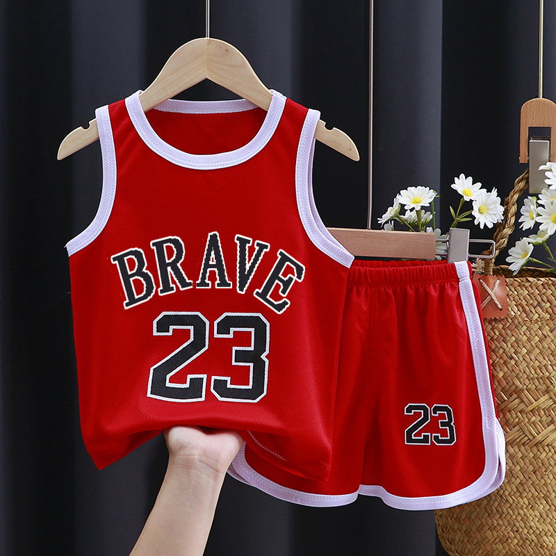 Children's Clothing Summer Children's Suits Quick-Drying Sportswear Vests Boys Baby Basketball Uniforms Summer Vest