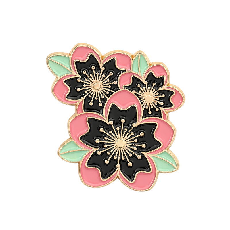 Broches Unisexes De Vernis D'étuvage En Alliage De Fleur De Mode display picture 8