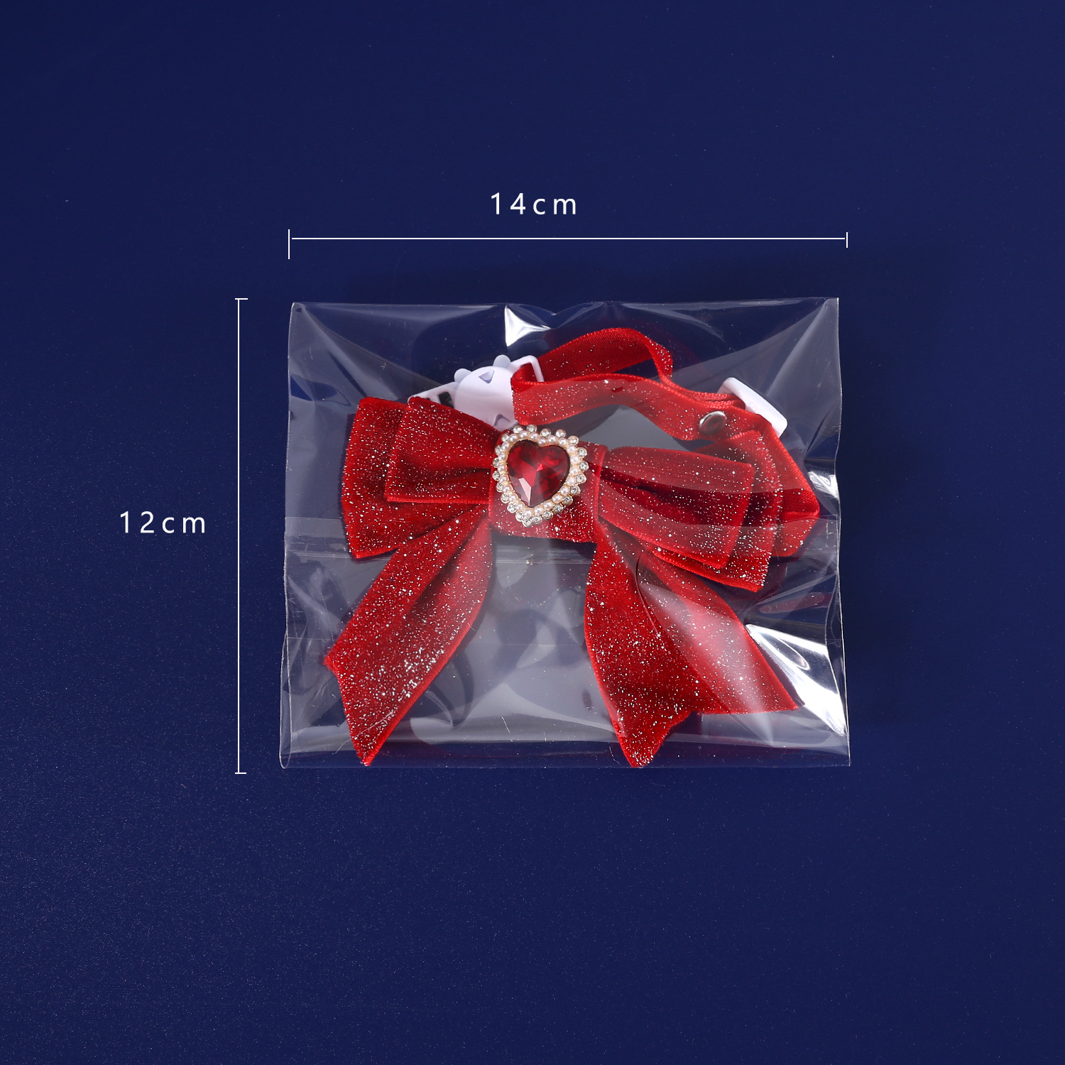 Pet amor seda collar de arco de perlas gemas ajustable corbata de plata accesorios de cumpleaños de perros gatos