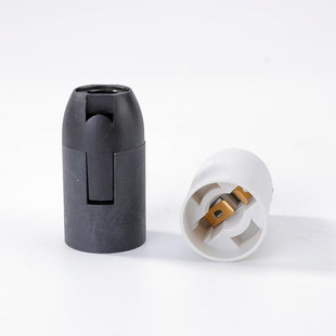 in stock wholesale E14 plastic cassette light body lamp holder European gauge screw CE certification desk lamp accessories lamp holder