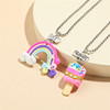 Rainbow necklace, children's jewelry, ceramics, Amazon, wholesale