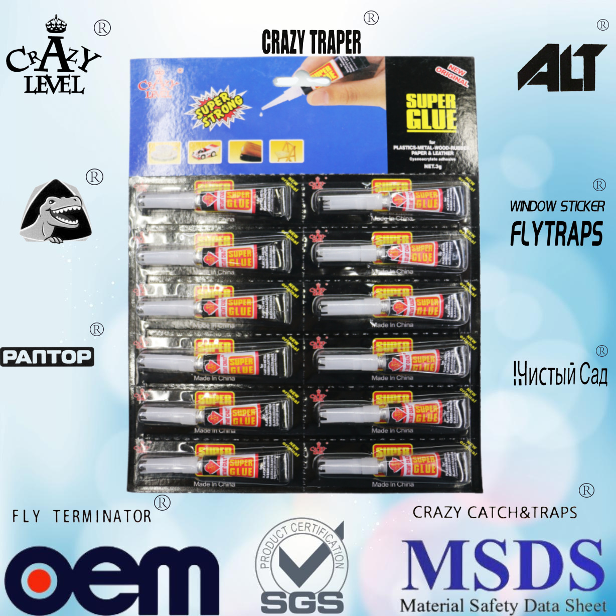 辰希YY-037胶水502胶水mini款合成胶粘剂办公学习日用粘胶瞬间胶