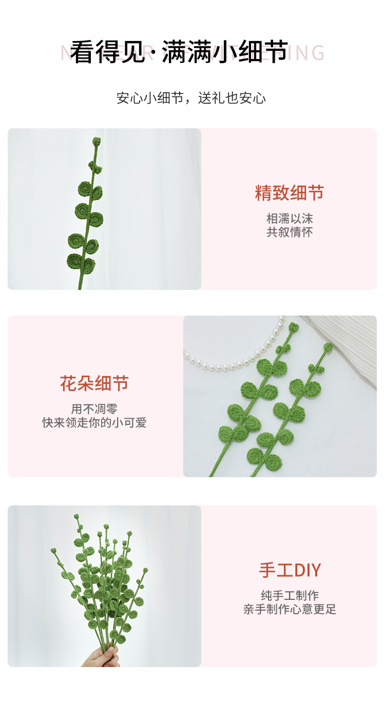 Eucalyptus leaf dried flower finished products, Instagram-popular plants, Nordic-style hand-woven everlasting flower arrangements and ornaments wholesale pic 5