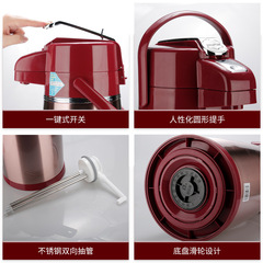 5ZV7 wholesale air pressure thermos thermos thermos bottle household glass liner thermos large capacity push type