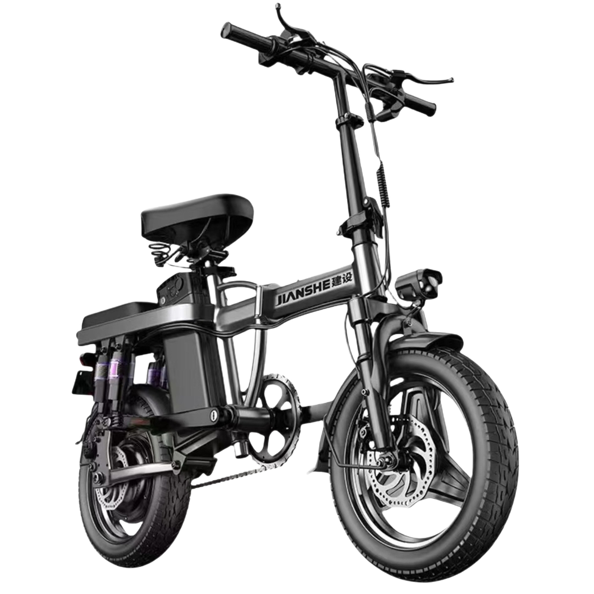 Vehículo eléctrico transfronterizo dedicado a la conducción de bicicletas eléctricas plegables, mini scooter asistido por batería de litio