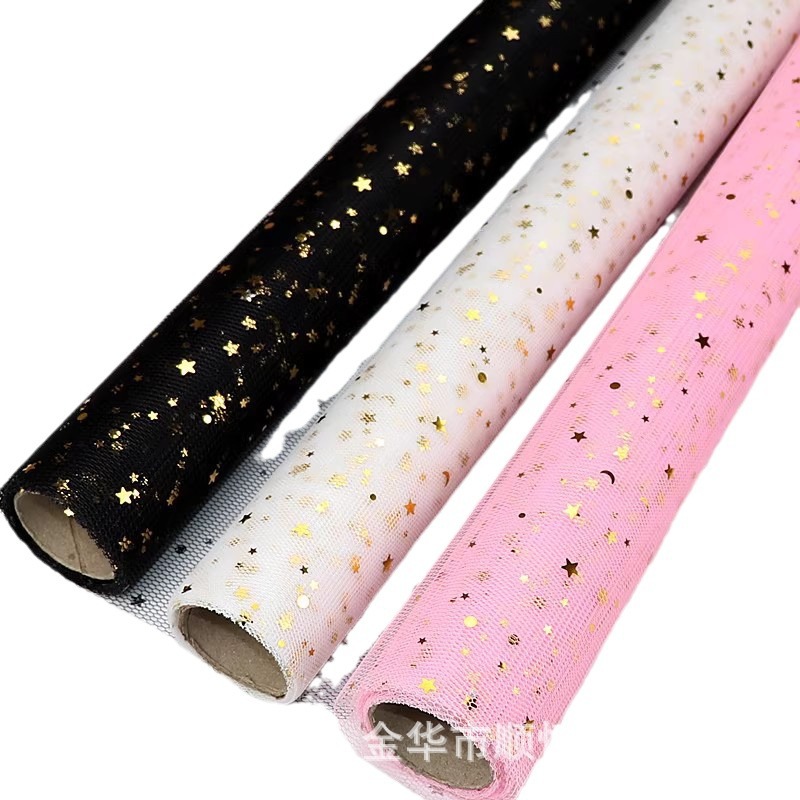 Fábrica transfronteriza al por mayor embalaje de flores, malla de hilo, material de ramo de flores, muestra de flores, regalo, embalaje manual