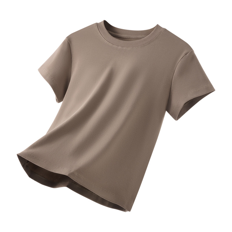 Front Shoulder Short Sleeve T-Shirt Women's Spring And Summer New Skinny Waist Slim Top Pure Casual Style Short_ecoleips.com
