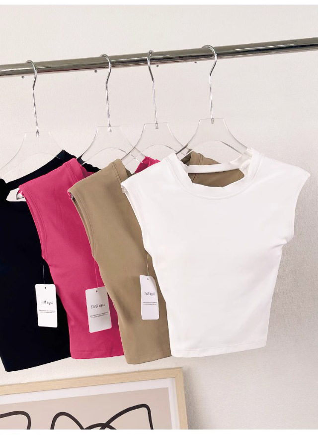 Sexy Backless Yoga Vest Fixed Cup Sports Fitness Clothes Fitness Clothes Women_desvips.com