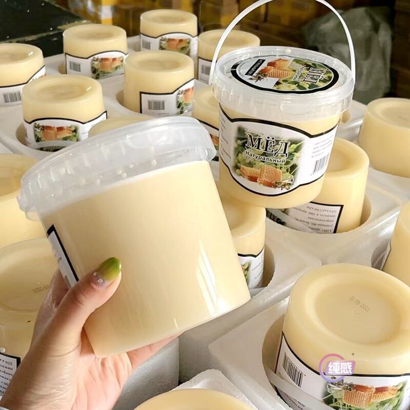 1250g Large Barrel of Russian Linden, Buckwheat Honey, Sea Buckthorn Honey, Dandelion Honey