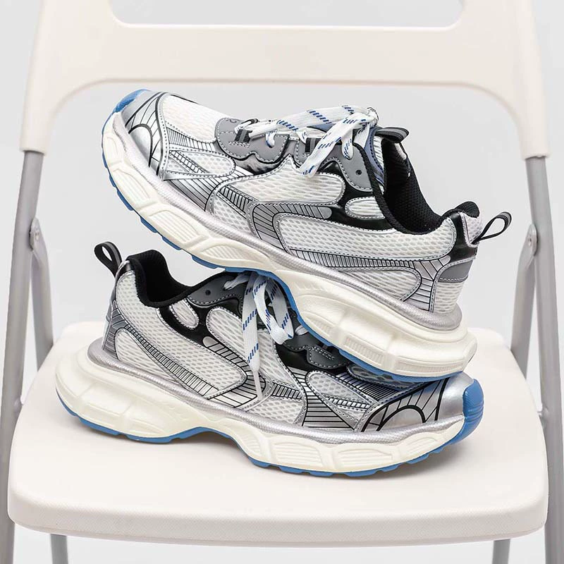 Нишевые модные брендовые мужские кроссовки-туфли dad shoes с толстой сеткой подошвы, универсальная модная обувь, новые парижские кэжуал кроссовки для пары, женская обувь