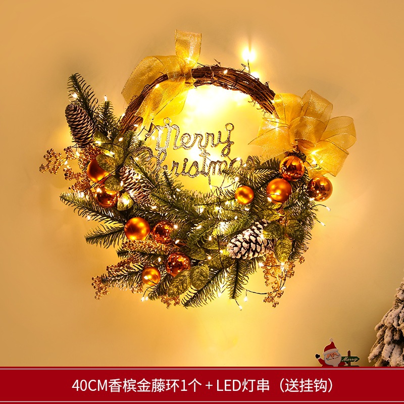 Transfronterizos amazónicos decoraciones navideñas guirnaldas de caña puertas colgantes decoración de escena colgantes de árbol de Navidad