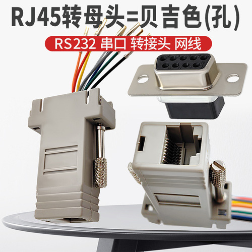 RS232 serial port adapter network port converter VGA15 male and female DB9/DB25 to RJ45