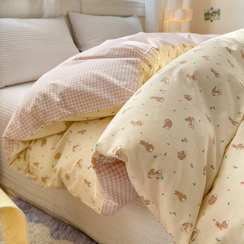 Funda de edredón de algodón de una sola pieza 2024 nueva sábana de algodón cubierta de edredón individual 150x200x230 sábana