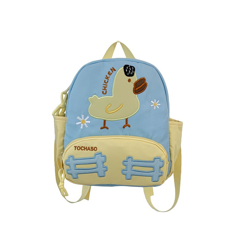 Nuevo jardín de infantes mochila de bebé caricatura lindo pato mochila de niños y niñas transfronterizas mochila de niños