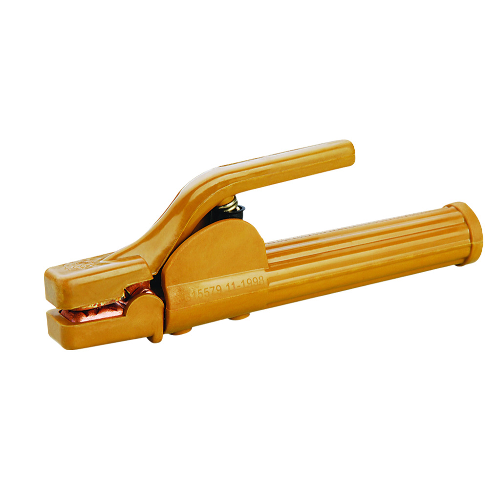 Pinzas de soldadura al por mayor de la fábrica de origen, pinzas de soldadura no calientes, clips de soldadura de diamante negro anticaídas, pinzas de soldadura de grado industrial de 500A. image 20