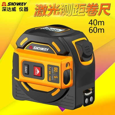 Лазерный дальномер SNDWAY/Sedway, 40 м, 60 м, дальномер, высокоточная электронная рулетка, линейка