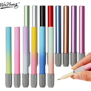Cross-border new metal pencil extender wholesale High-looking pencil extender double-headed pencil holder pencil case