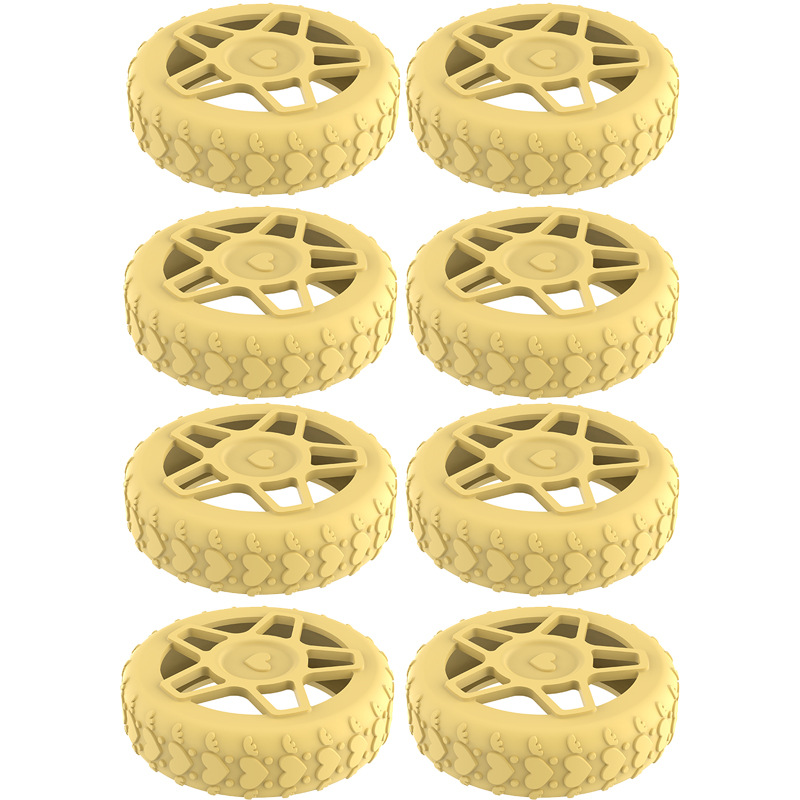 Caster shoesスーツケースホイールシリコン保護カバー耐摩耗性全包スーツケースホイールシリコン保護カバー