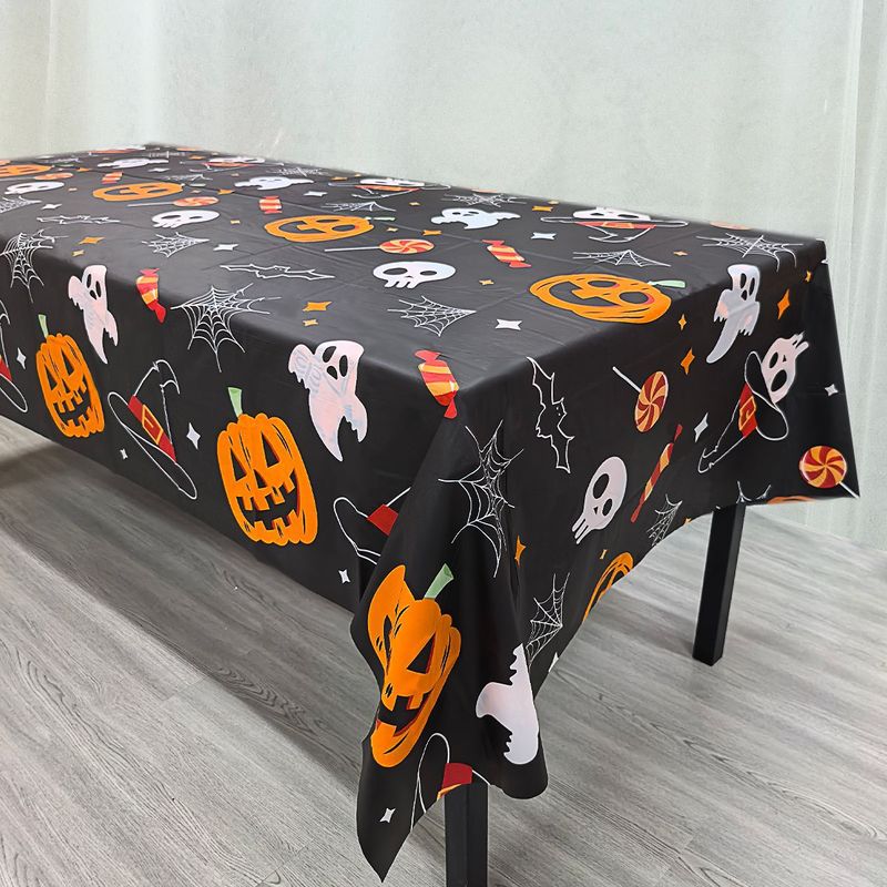 ハロウィン装飾使い捨てテーブルクロスクロスボーダーハロウィンパーティーカボチャテーブルクロスパーティーシーンレイアウト背景|undefined