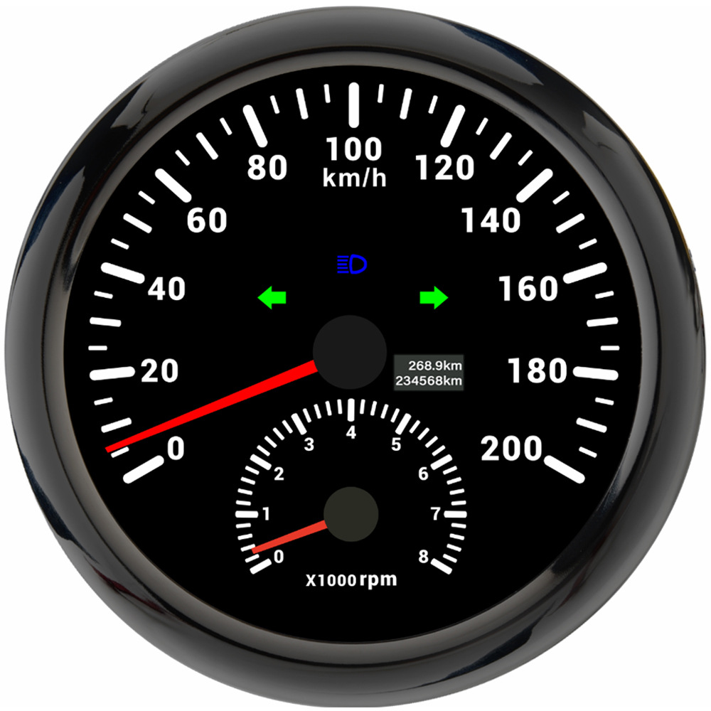 검정색 프레임 + 검정색 바닥(0-200km/h)