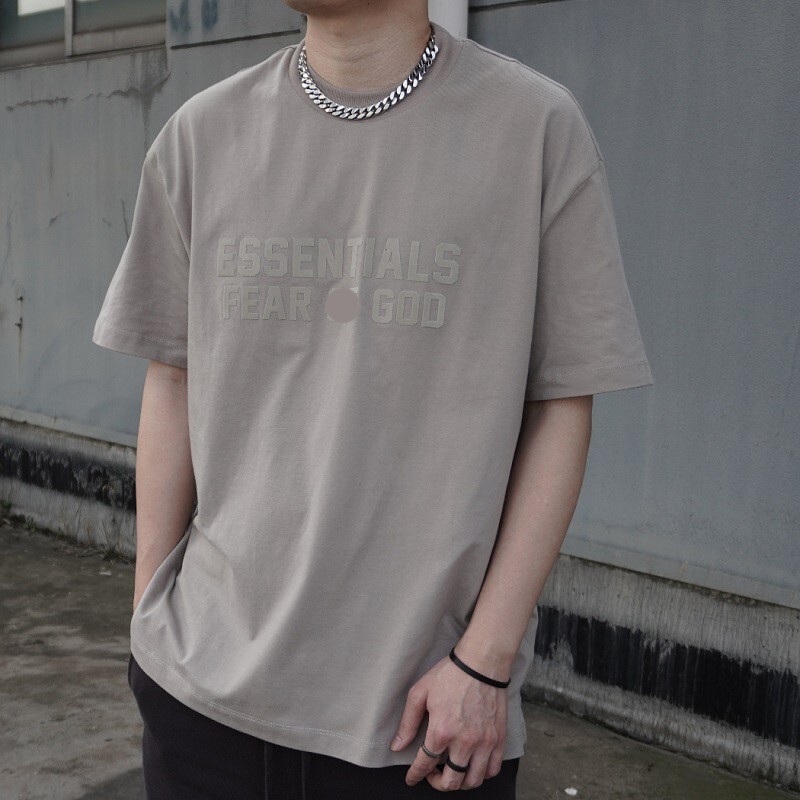 Essentials Season 8 American-Style Solid Color Loose Round Neck Short-Sleeve Cotton T-Shirt for Men and Women, Pure Cotton and Comfortable Essentials Season 8 American-Style Solid Color Loose Round Neck Short-Sleeve Cotton T-Shirt for Men and Women, Pure Cotton and Comfortable