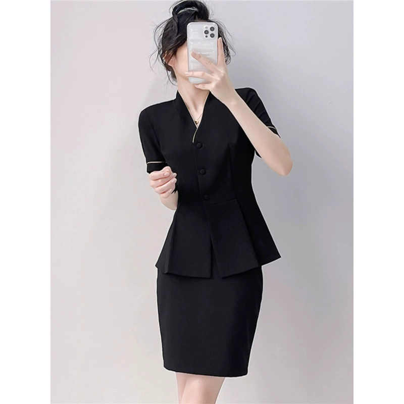 Оптовая цена, бесплатная доставка, костюм, женский летний тонкий ювелирный магазин, рабочая одежда, профессиональная одежда, официальная рабочая одежда, униформа для отеля