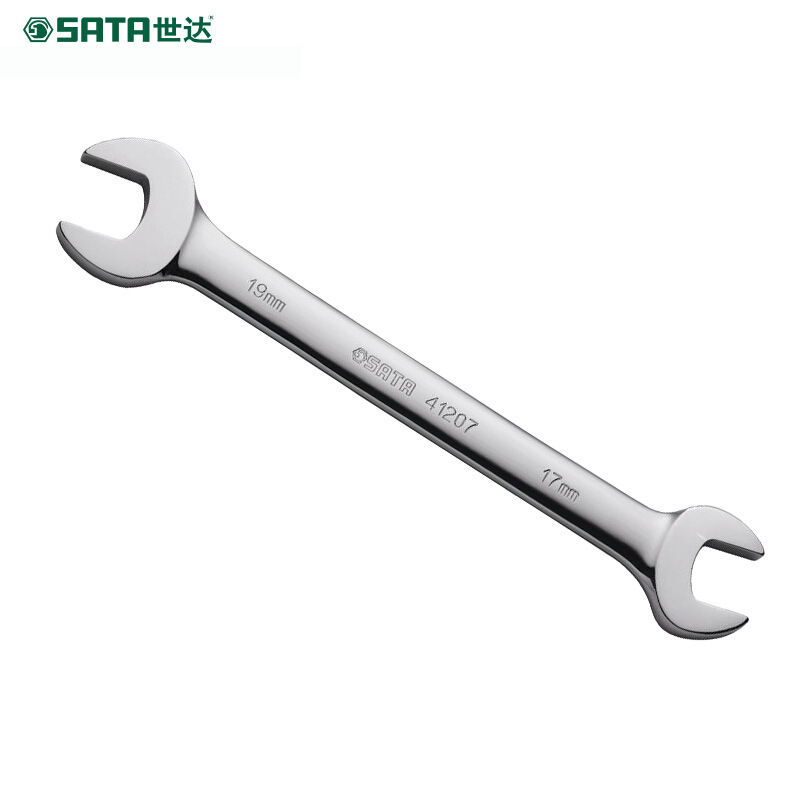 世达 41202全抛光双开口扳手家用梅花扳子板子五金工具呆扳手双头搬手