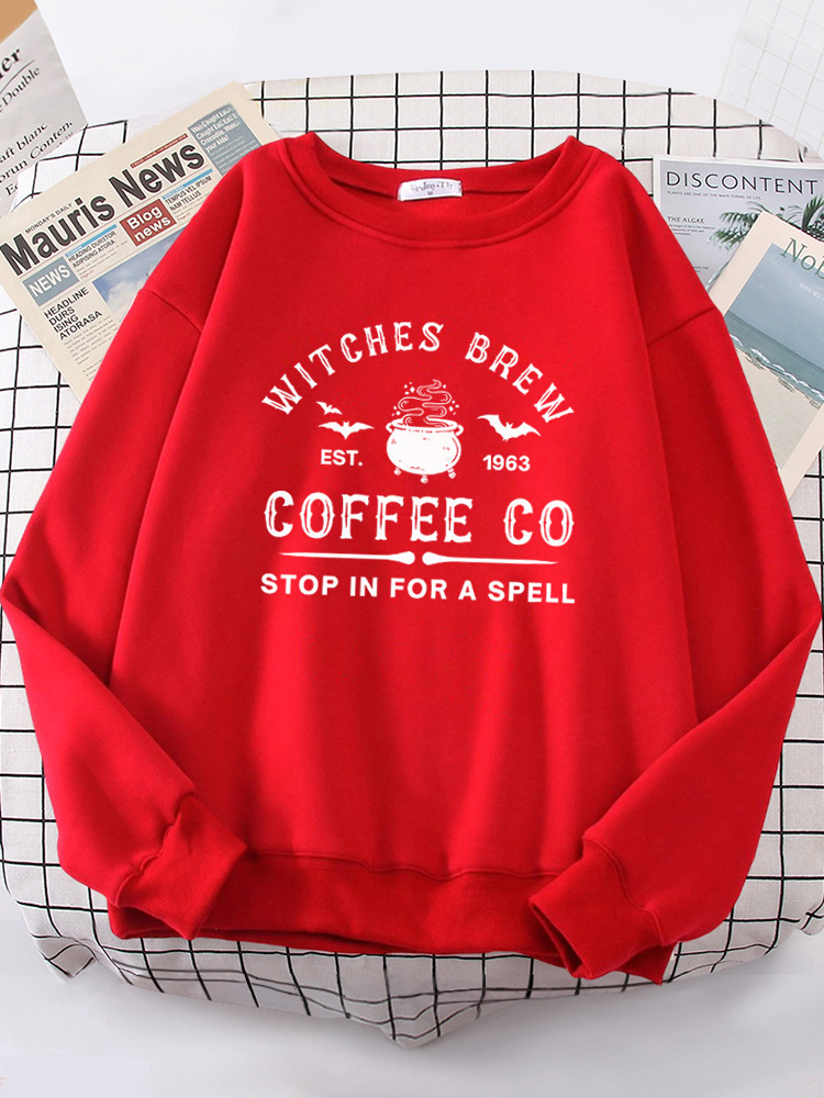 Witches Brew Coffee Letter Printing Simple Solid Color Lette