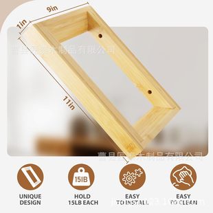 Wooden Hollow Three-Dimensional Photo Frame Table Wholesale Rectangular Photo Frame Wall Hanging Wooden Photo Frame Factory Direct Sale
