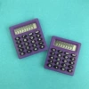 Mini small square calculator simple purple
