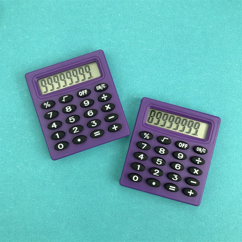 Карманный мини-калькулятор «Small Quartet Pocket Cartoon Mini Calculator Pocket Treasure Block Battery Calculator Candy Portable Computer»