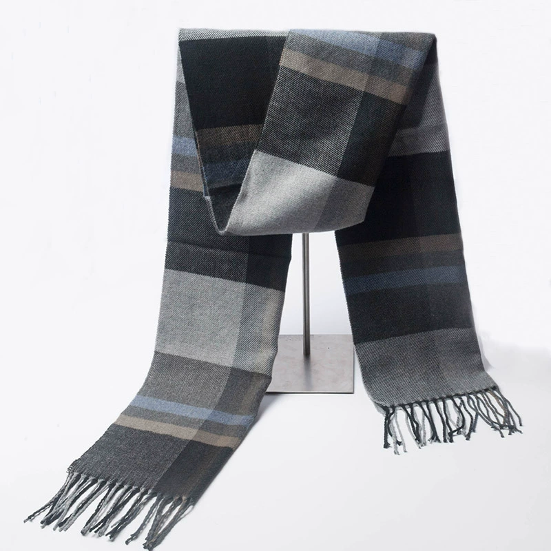 П Demi-season cashmere, мужской шарф, плащ английский стиль