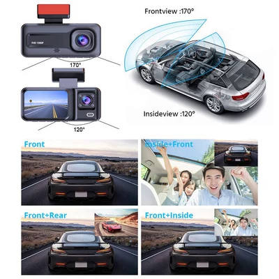 Driving recorder, Chezai Triple Lens Dash