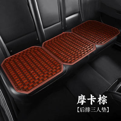 seat mat bamboo mat, Seat cushion, seat cover - 26-pieces-of-full-bamboo-coffee-color-rear-seat-cushion