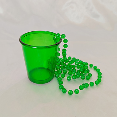 Vasos Pequeños para Fiesta — Mini Shots “Bride to Be” con Cadena de Perlas (Halloween/Bachelor)