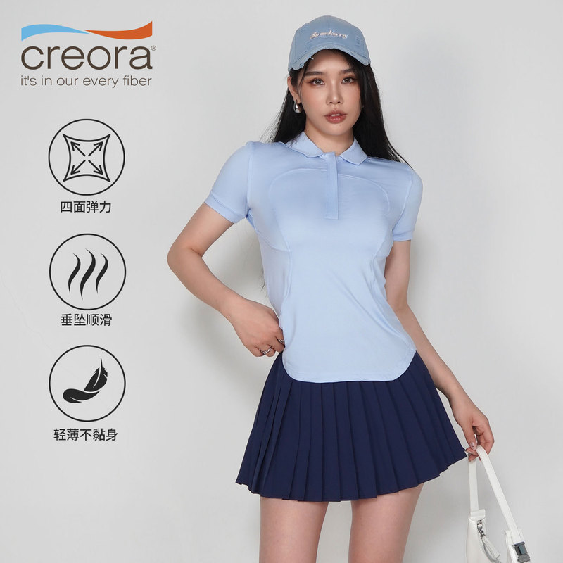 Polo Short-Sleeved Women's Nude Tennis Half-Sleeved Quick-Drying Sports T-Shirt Summer Slimming Look Golf Uniform