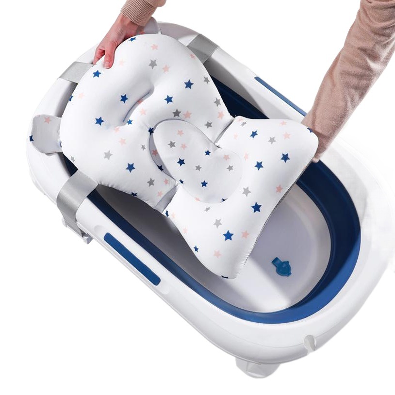 Bebé suspensión baño neto baño Mat baño artefacto esponja bebé baño estante recién nacido antideslizante alfombra flotante salida de fábrica
