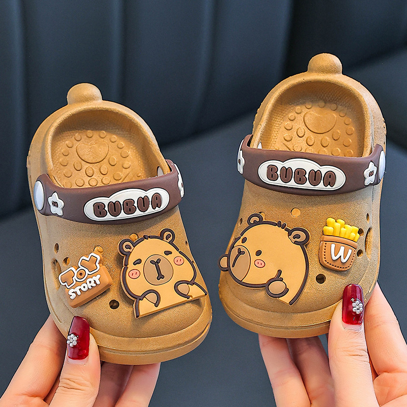 Zapatillas Kapibala para niños niños 2025 nuevos zapatos con agujeros de verano sandalias antideslizantes para niñas sandalias y zapatillas para bebés