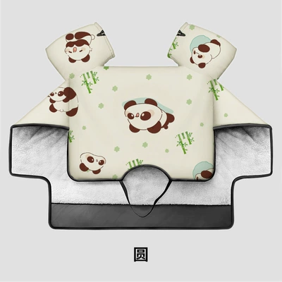 warm battery car cold-proof four | Motorcycle front windshield - ordinary-green-panda