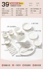 [Admiralty White Porcelain] 39 pieces for 6 people
