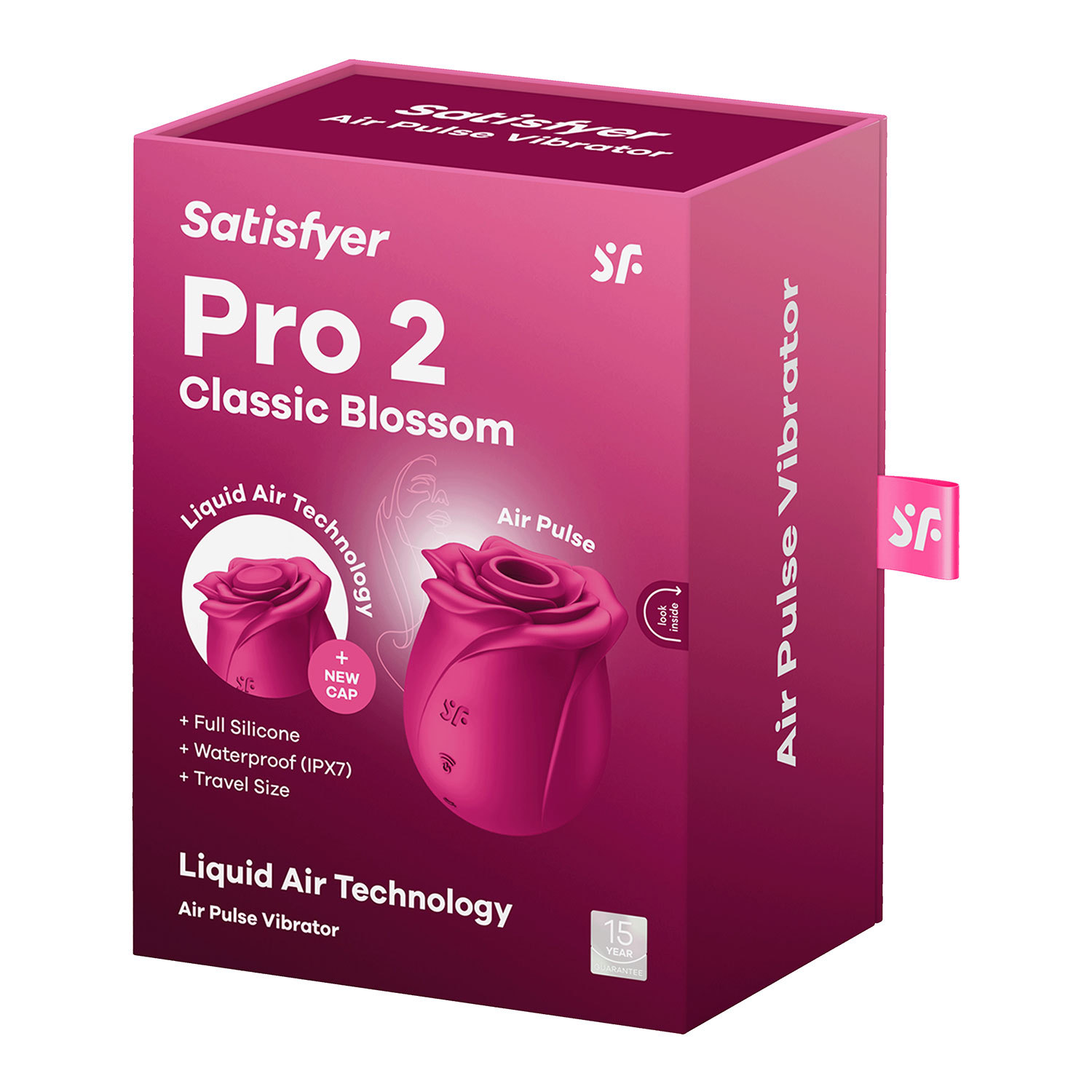 Satisfyer Pro 2 Classic/Modern Blossom chupar el pulso de aire vibrador rosa
