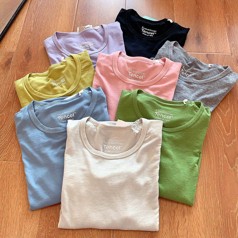 Outdoor Mountaineering Sweat-Wicking Breathable Merino Wool Quick-Drying Knitted T-Shirt Stretch Bottoming Shirt for Women