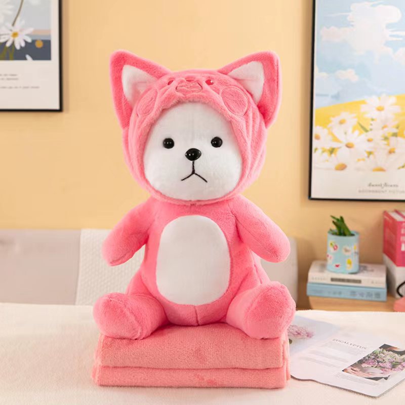 Oficina de dibujos animados almohada edredón de doble propósito almohada cojín del coche multi-funcional manta siesta Comercio exterior al por mayor