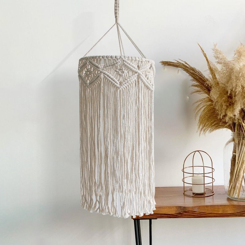 Bohemian Style Hand-woven Lampshade Simple Homestay Chandelier Decoration Nordic Style Room Living Room Homestay Pendant